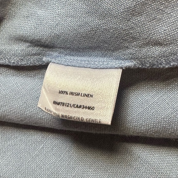 Eileen Fisher Light Blue 100% Irish Linen Shift Dress size PS - Picture 6 of 6
